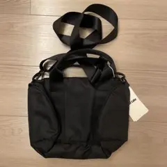 新品］MUJI Labo 再生ナイロン ミニボストンバッグ 6L 黒 ムジラボ