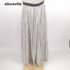 allureville アルアバイル メタリック プリーツスカート ロング丈のサムネイル