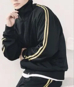 【UNITED ATHLE】トラックジャケット ジャージ 黒 XL