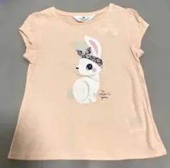 H&M ウサギイラスト Tシャツ 120/130