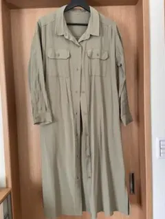 グローバルワーク　ミリタリーシャツワンピース