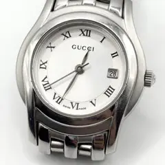 稼働 GUCCI 腕時計 5500L デイト ブラック文字盤 ローマン 3332 - メルカリ