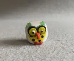 ガラス細工のフクロウ（白）