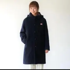 美品✨DANTON コート くるみボタン ウールモッサ フード ラウンドカラー