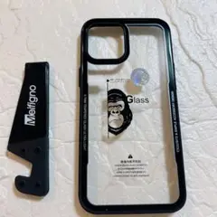 iPhone12ProMax用ケース 透明 クリア 黒 6.7inch