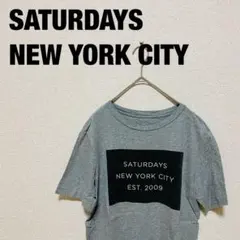 SATURDAYS NEW YORK CITY ボックスロゴ Tシャツ 半袖