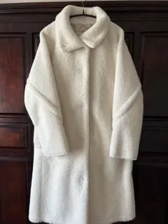 【美品】ホワイト ボアロングコート　JET LOSANGELES