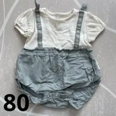 半袖ロンパース　80 birthday