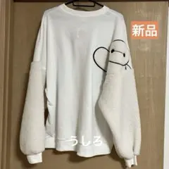 【新品未使用】ベイマックス　袖ボア　トレーナー　L ホワイト ディズニー