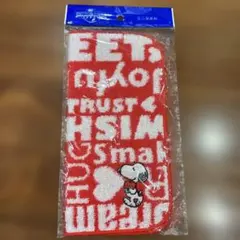 スヌーピー ミニタオル 赤　ユニバーサルスタジオ