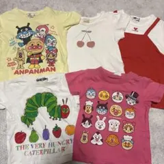 【90サイズ５点まとめ売り】petit main ケーピー他　半袖Tシャツ