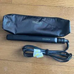 SALONIA ストレートヘアアイロン 収納ポーチ付き