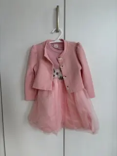 SHEIN キッズ フォーマルドレス ボレロセット ピンク