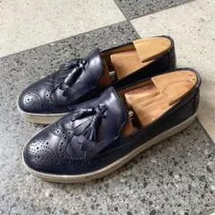 SANTONI サントーニ　スニーカー 6.5 ネイビーのサムネイル