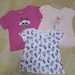 ユニクロ UT 半袖Tシャツ 3枚セット プリンセス 100.110 女の子