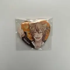 ヤリチン☆ビッチ部　ハート型缶バッジ　矢口 恭介　おげれつたなか