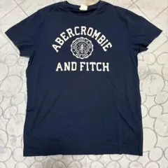 Abercrombie and Fitch ネイビー Tシャツ