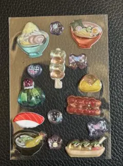 【おすそ分け】 ボンボンドロップシール 食べ物セット【15枚】①