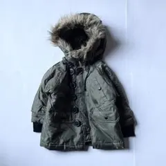 First Parking キッズ N3B ファー付きフードジャケット 90