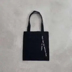 新品｜メッセージトートバッグ 黒 black 無地 英字 ロゴ 英語 シンプル