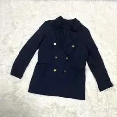 GU ダブルブレストブレザー 紺ブレ M 金ボタン