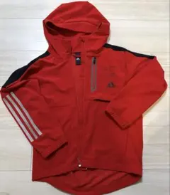 アディダス　赤ジャンパー　130㎝