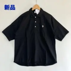 新品 Arvor Maree 綿麻 FUHAKU POLO BLACK Lのサムネイル