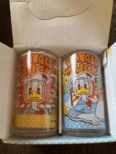 ディズニー　ドナルド　グラスコップ 2個セット