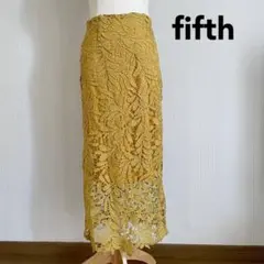 fifthフィフス　総レース　ロング丈スカート