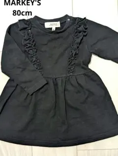 【マーキーズ】80cm 黒　長袖ワンピース　魔女の宅急便　キキ