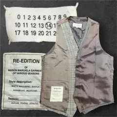 Maison Margielaベスト ブラックストライプ　サイズ48 Maison Margielaベスト ブラックストライプ サイズ48 - メルカリ