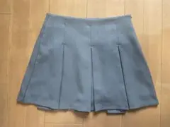 GU プリーツスカート　ミニスカート　韓国　グレー