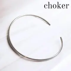ステンレス チョーカー ネックカフ シルバー ネックレス 金属アレルギーのサムネイル