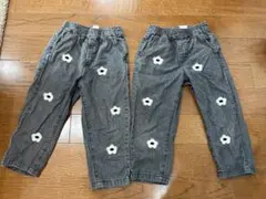 マーキーズ　MARKEY’S おはないっぱいデニムパンツ 110