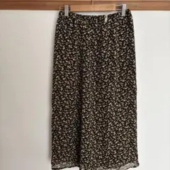 美品　花柄スカートひざ丈【M】40サイズのサムネイル