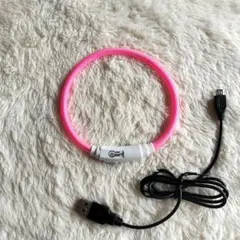 プラッツ PlatzのSAFETY COLLAR 光る首輪（小）ピンクのサムネイル