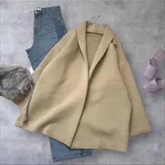 ★美品◆アダムエロペ◆ ダンボールニットショートコート