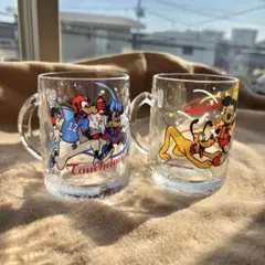 【新品未使用品】コカ・コーラ ×ミッキーマウス ミニジョッキグラス 2個セット