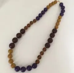 国産カラー玉♡ロングネックレス