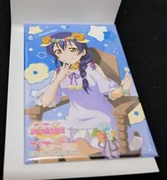 園田海未 しかくい缶バッジ バレンタイン ラブライブ！ μ's スクエア