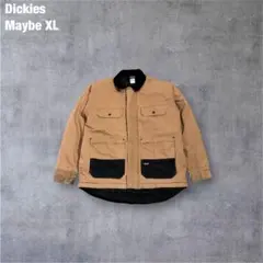 Dickies バイカラーワークジャケット XL相当 裏地キルティング タフ
