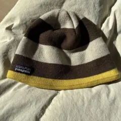 【カナダ製】Patagonia ボーダー柄ビーニー　ニットキャップ