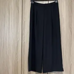 GU 黒 レディースワイドスラックスパンツ サイドポケット付き XL 新品未使用
