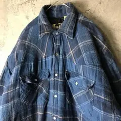 A1556古着　ネルシャツ　チェックシャツ　ジャケット　好配色　グランジ