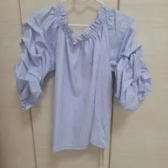 GYDA ストライプ パフスリーブのサムネイル
