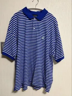 XLARGE CROWN STRIPED POLO Tシャツ ブルーのサムネイル