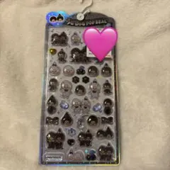 さ*う様 【正規品】うるちゅるポップシール モンチッチ 白黒 モノトーン