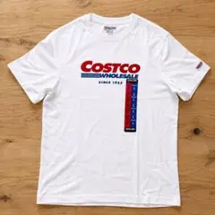 コストコ CostcoロゴTシャツ メンズ M/ウィメンズL ホワイト 白