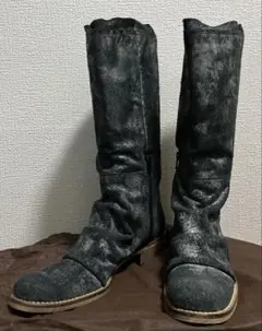 スエード　ミドルブーツ　黒　サイズ38