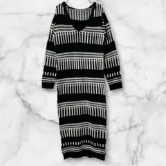 【新品】RESEXY リゼクシー F ストライプニットロングワンピース タグ付き